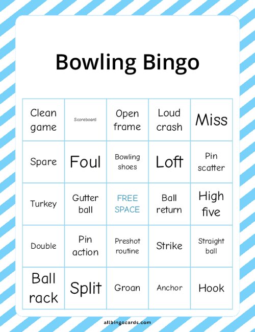 Bowling Bingo