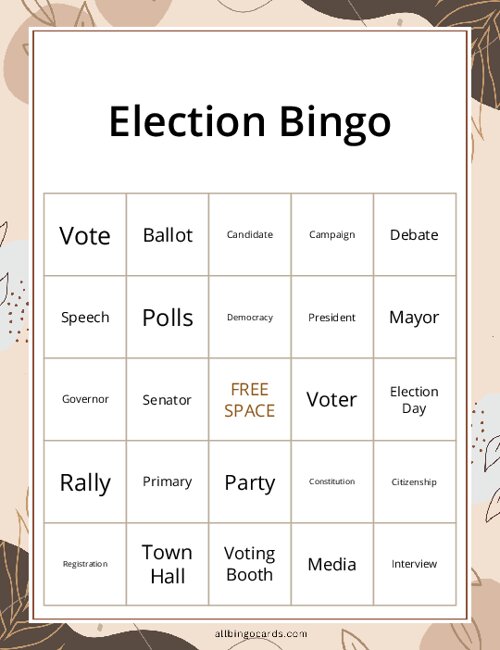 Election Bingo