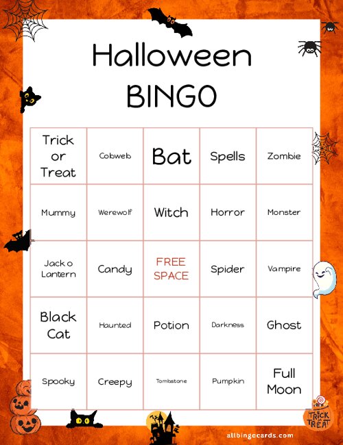 Halloween Bingo