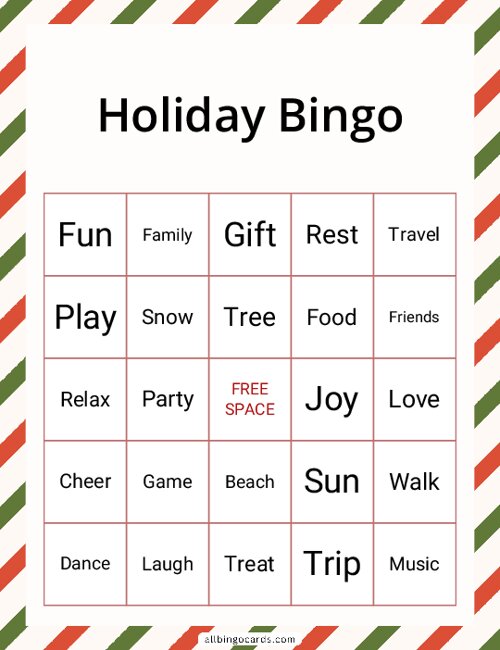 Holiday Bingo