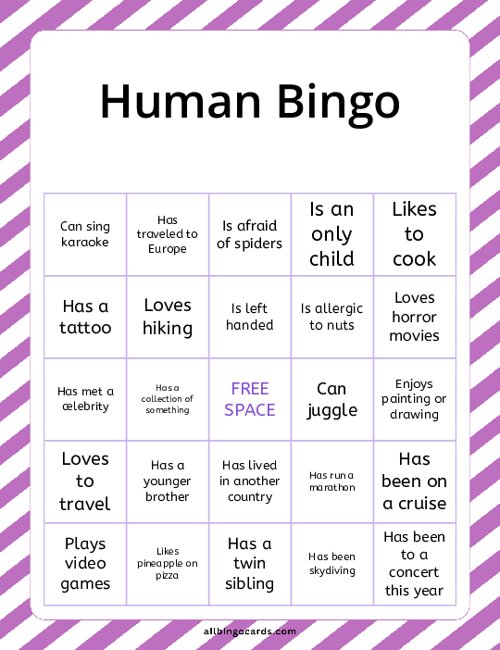 Human Bingo