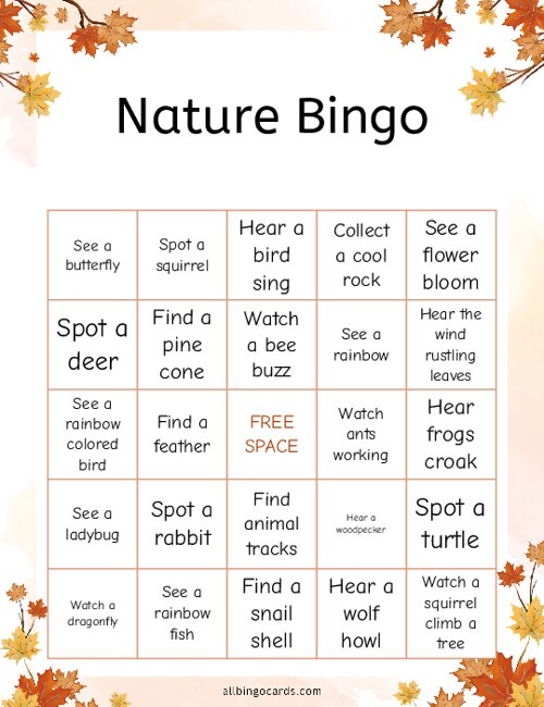 Nature Bingo