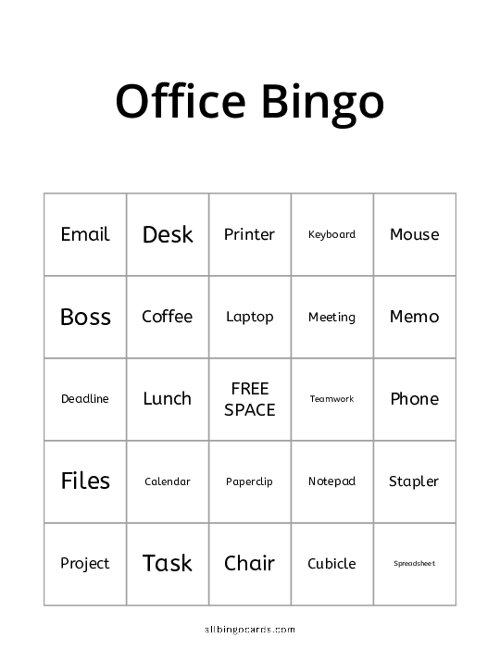 Office Bingo