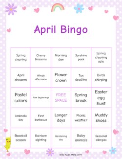 April Bingo