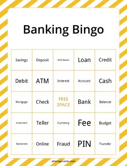 Banking Bingo