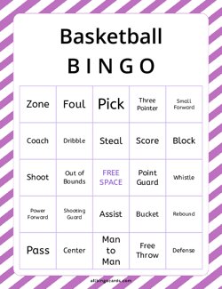 Basketball Bingo