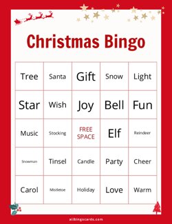 Christmas Bingo