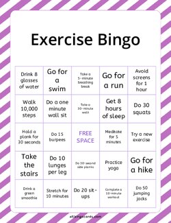 Exercise Bingo