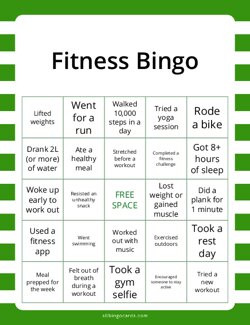 Fitness Bingo