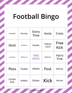 Football Bingo