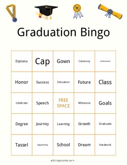 Graduation Bingo