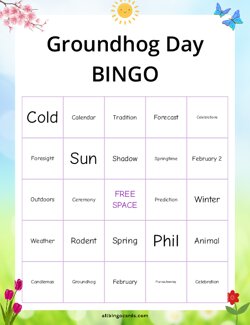 Groundhog Day Bingo