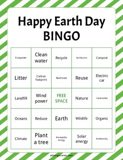 Earth Day Bingo