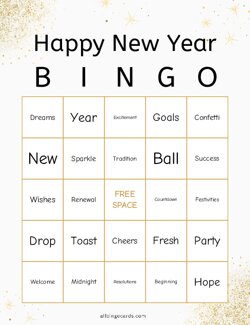 New Year Bingo