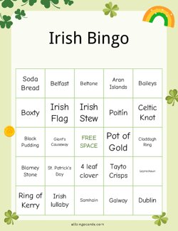 Irish Bingo