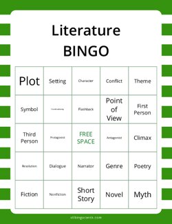 Literature Bingo