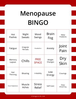 Menopause Bingo