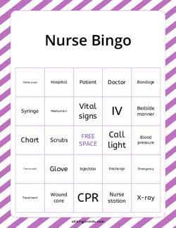 Nurse Bingo