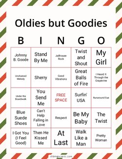 Oldies Bingo