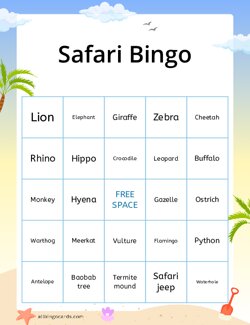 Safari Bingo