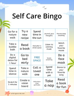 Self Care Bingo