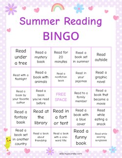 Summer Reading Bingo