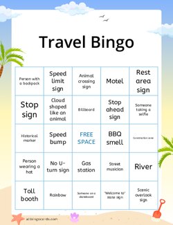 Travel Bingo