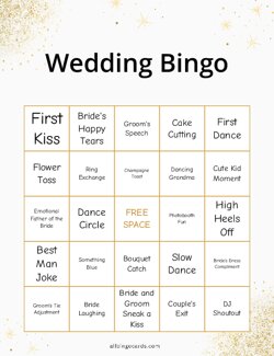 Wedding Bingo