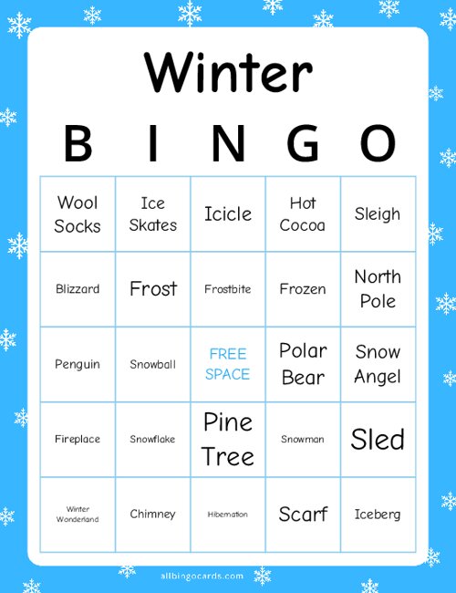 Winter Bingo