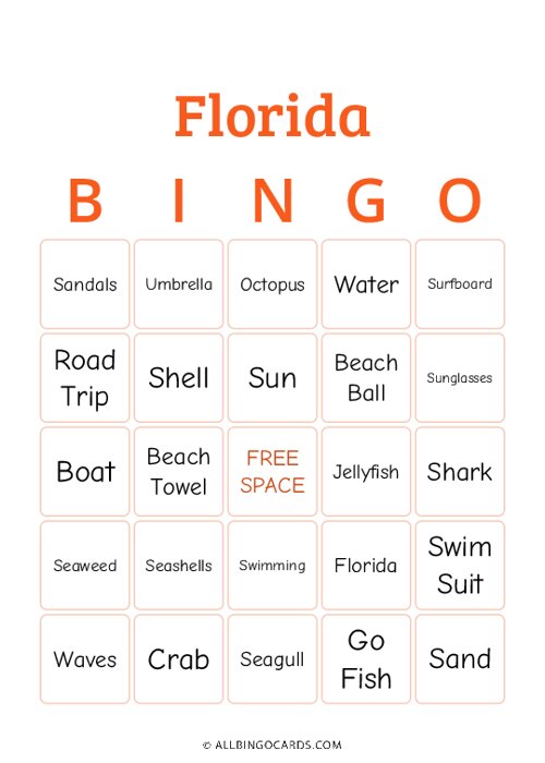 Florida Bingo