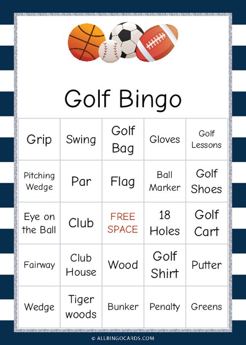 Golf Bingo