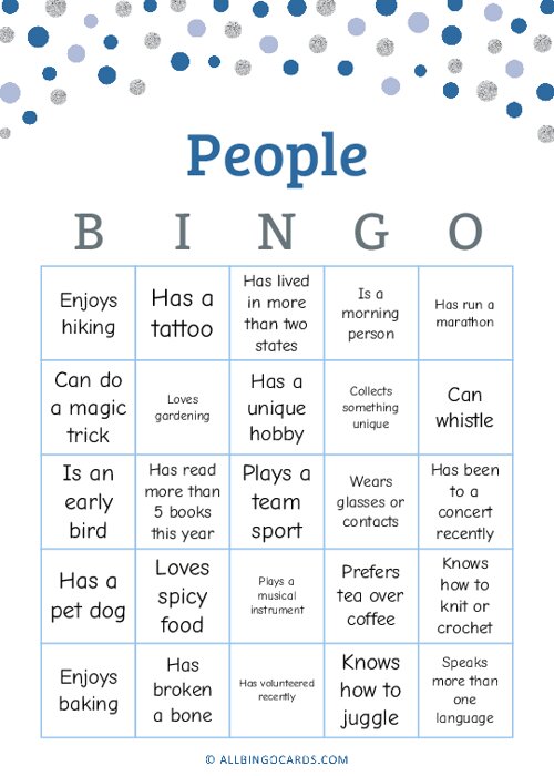 People Bingo