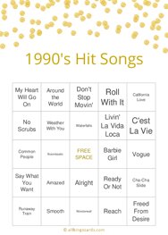 1990s Hit Songs