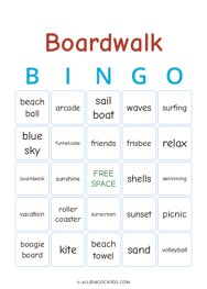 Boardwalk Bingo