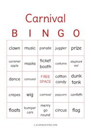 Carnival Bingo