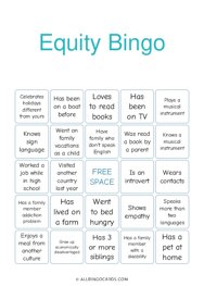 Equity Bingo