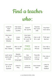 Find a teacher who