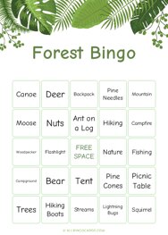 Forest Bingo