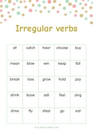 Irregular verbs