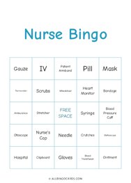 Nurse Bingo