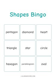 Shapes Bingo