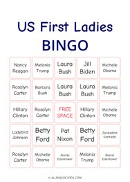First Ladies Bingo