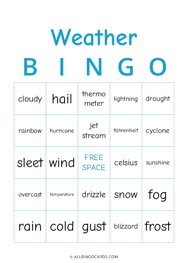 Weather Bingo