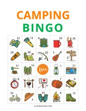 Camping Bingo