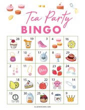 Tea Party Bingo