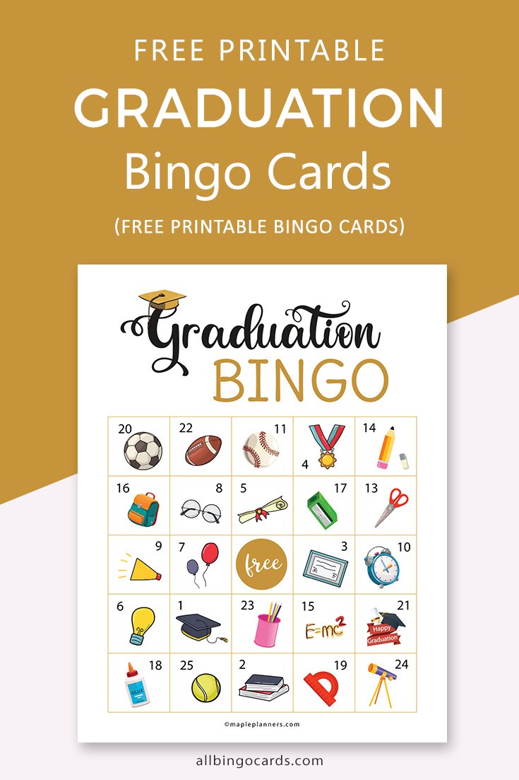 Printable Graduation bingo