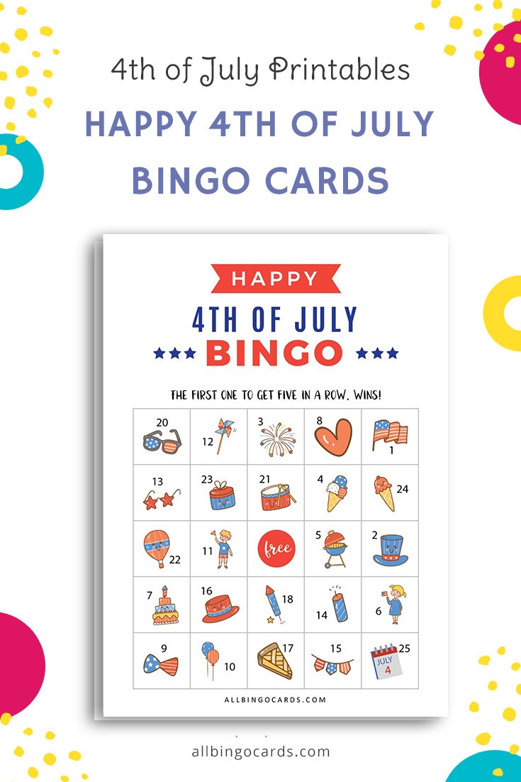 Free Printable 4th of July Bingo for Kids