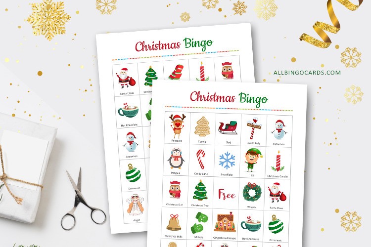 Free Printable Christmas Bingo for Kids