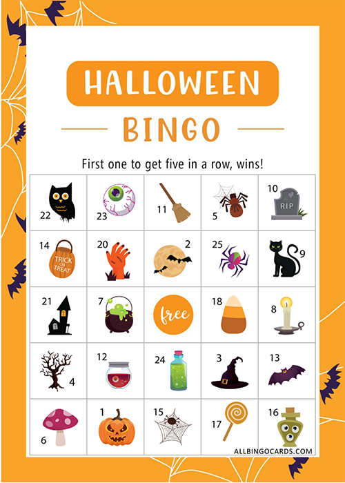 Free Printable Halloween Bingo for Kids