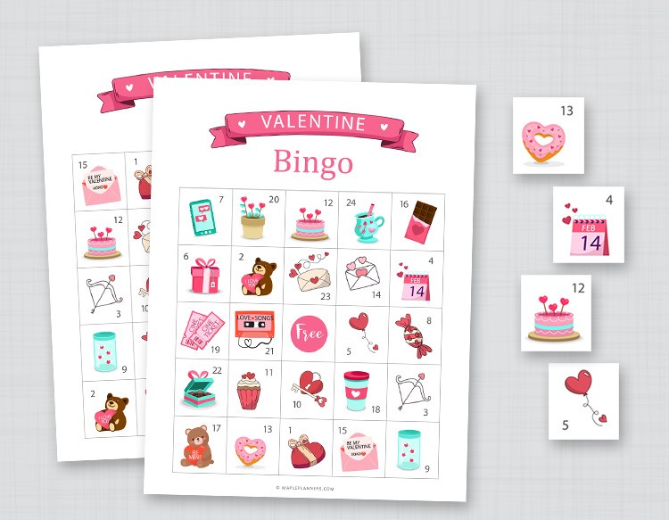 Valentines Bingo Boards